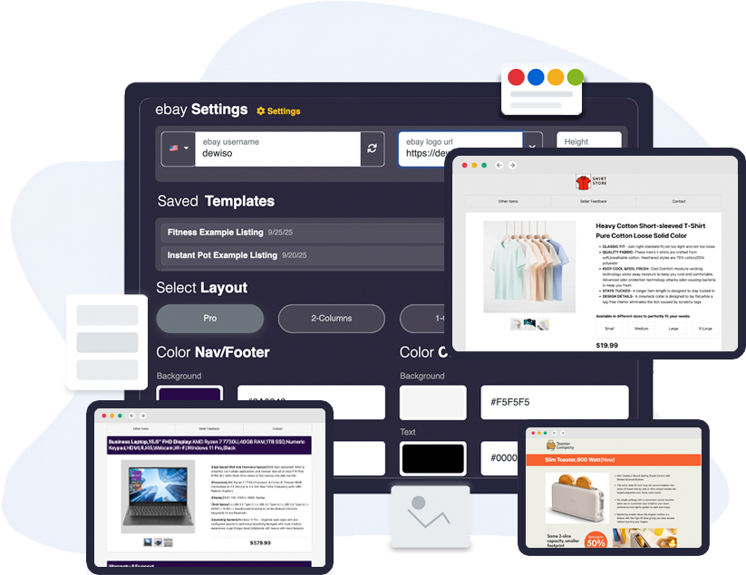 ebay Template Editor example
